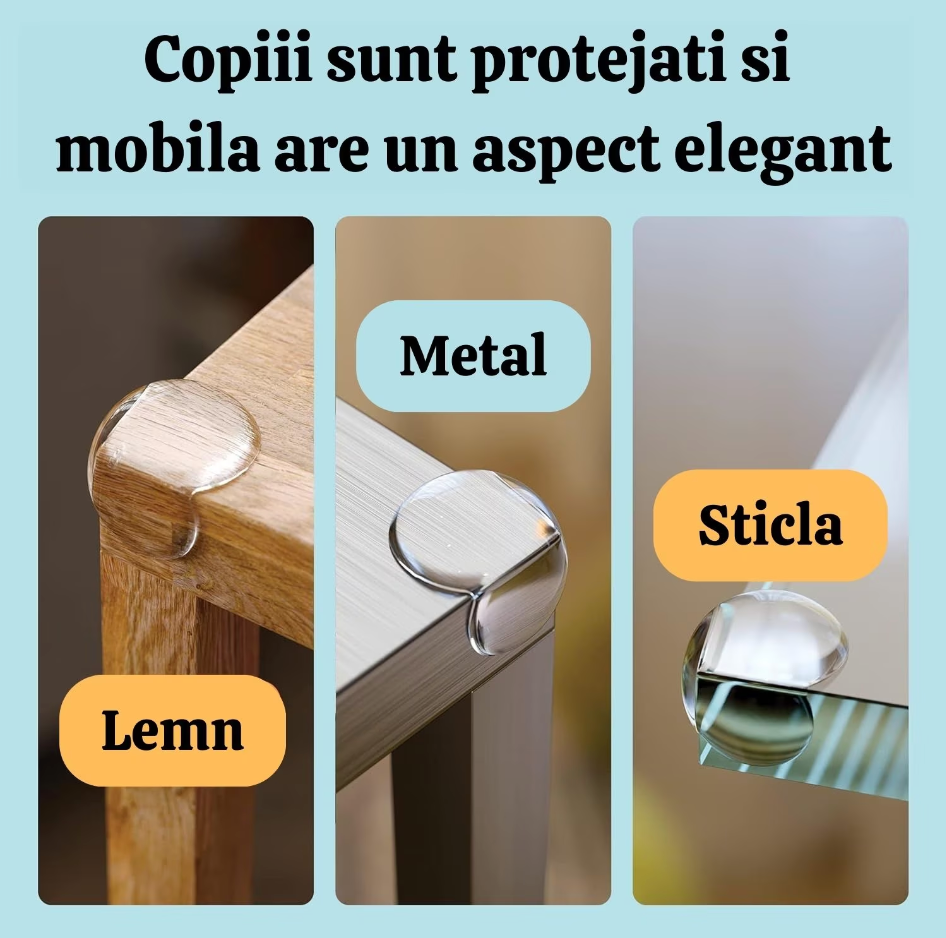 Set 4 Protectii Colturi KidHero™