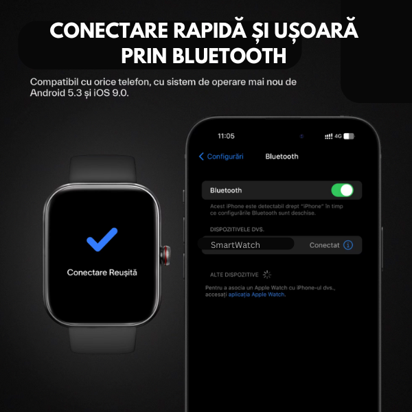 Ceas Smartwatch S9 Ultra + Incarcator Wireless
