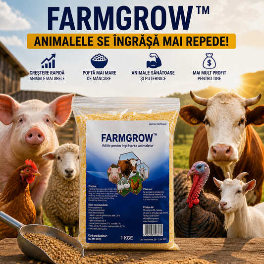 Aditiv pentru îngrășarea animalelor- FarmGrow™