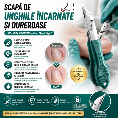 Unghieră Pentru Unghii Încarnate NailClip™